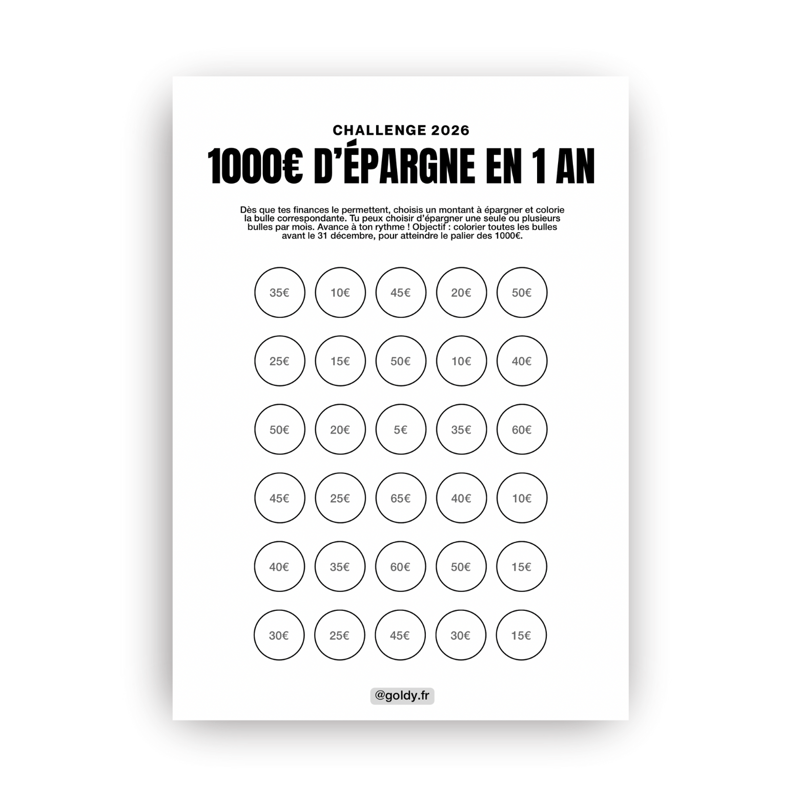 GoldyChallenge1000euros